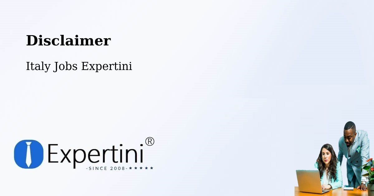Disclaimer – Trebbio - Italy Jobs Expertini